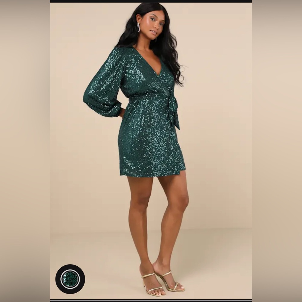 Size XL Lulu’s sequin wrap dress